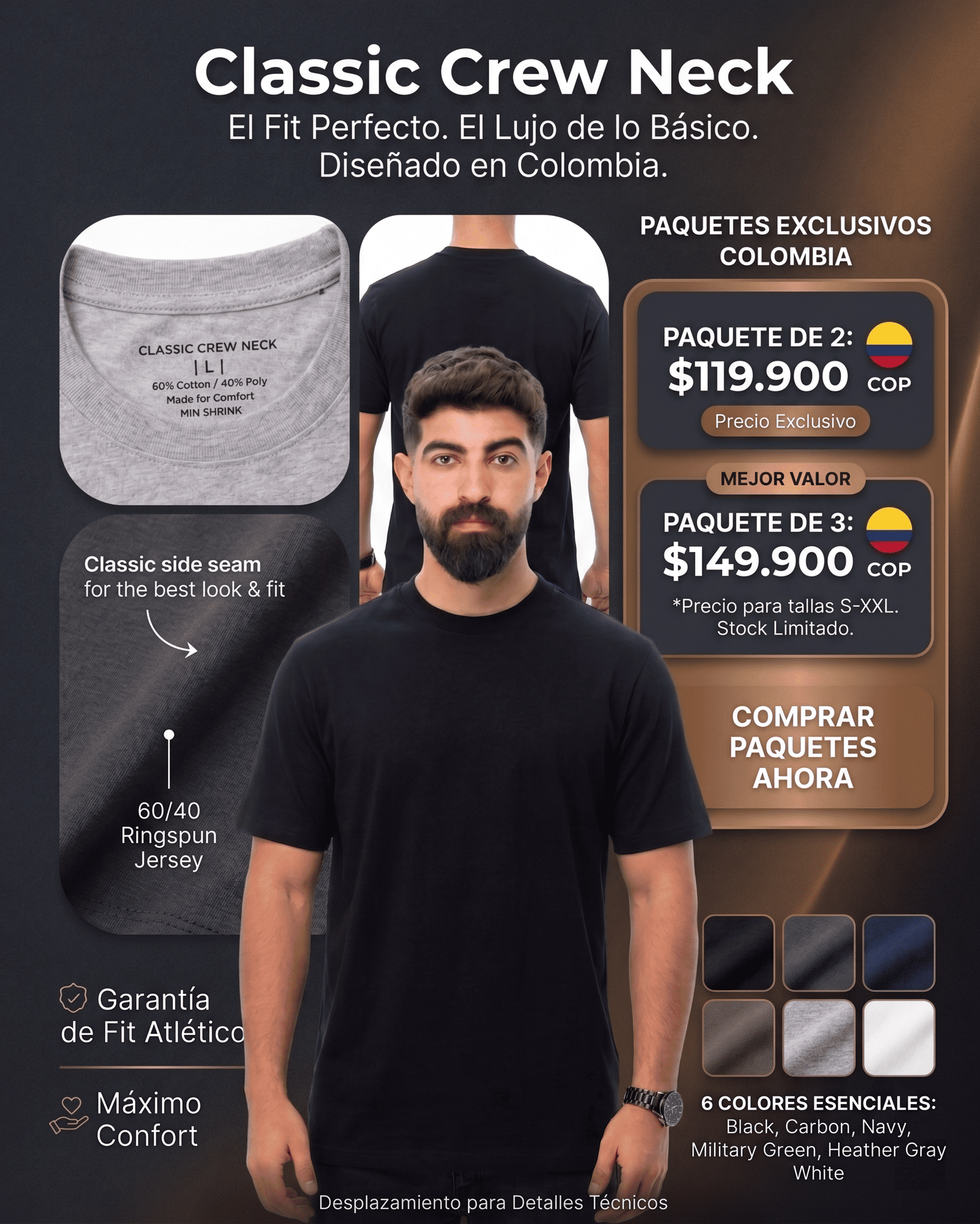 Camiseta Classic Crew Neck