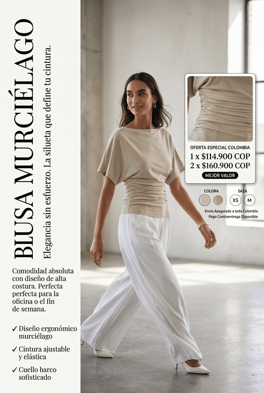 Blusa-cuello barco