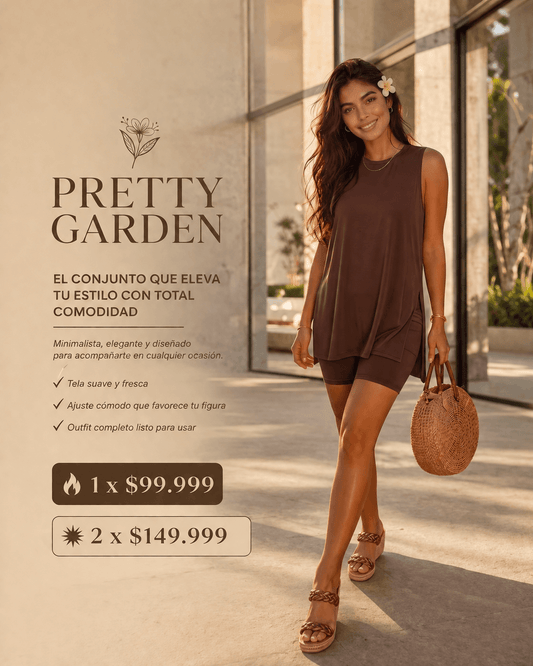 Conjunto 2 piezas pretty garden