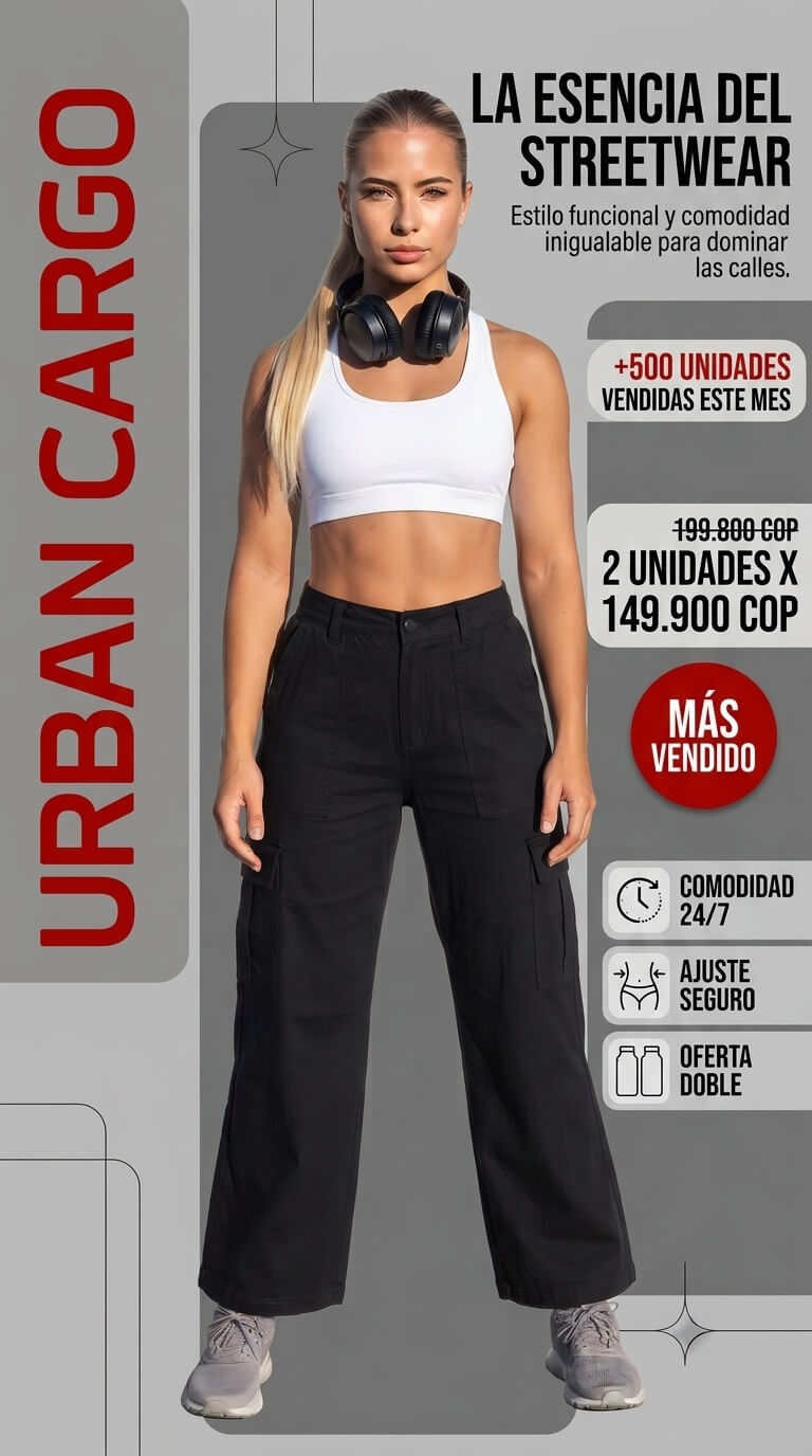pantalon tipo cargo