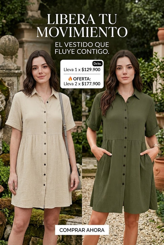 Vestido veraniego-materno